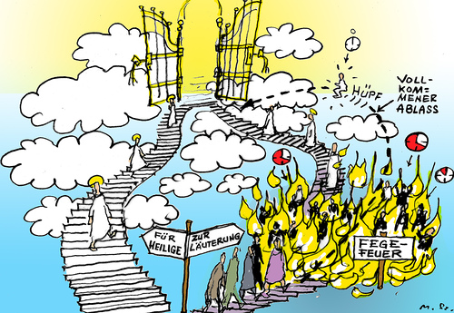 Zeichnung Fegefeuer